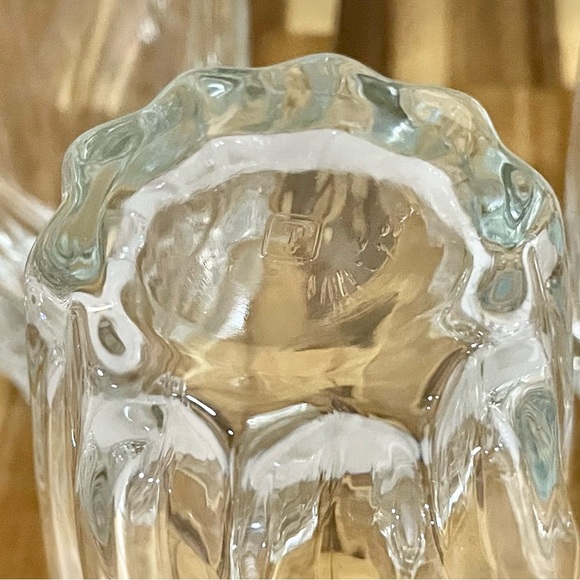 Anchor Hocking Starfire 17oz Iced Tea Drinking Glasses 1996 Star Shaped Base VTG - Picture 5 of 12